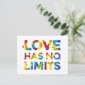 Liefde heeft geen grenzen briefkaart (Staand voorkant)
