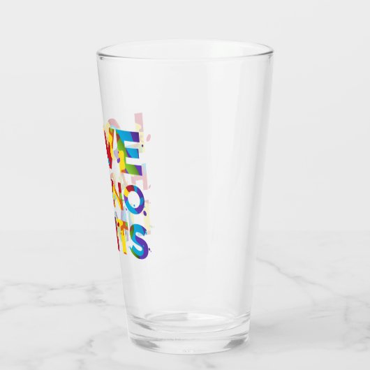 Liefde heeft geen grenzen glas (Links)