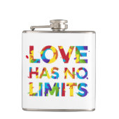 Liefde heeft geen grenzen heupfles (Voorkant)