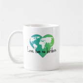 Liefde heeft geen grenzen koffie mok (Links)