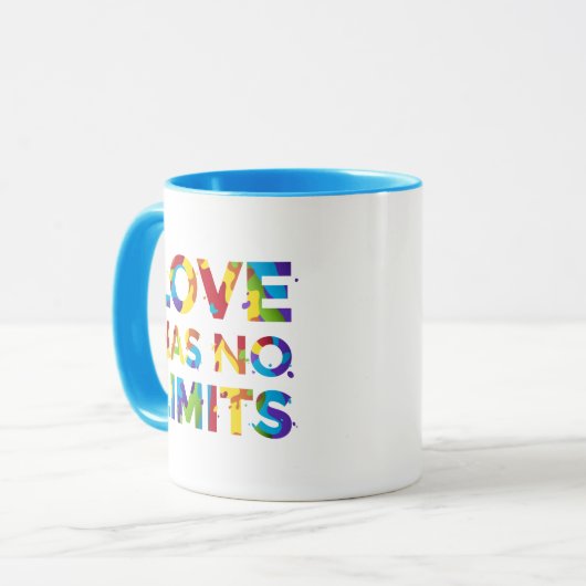 Liefde heeft geen grenzen mok (Voorkant links)