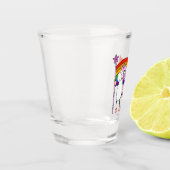 Liefde heeft geen grenzen shot glas (Links)