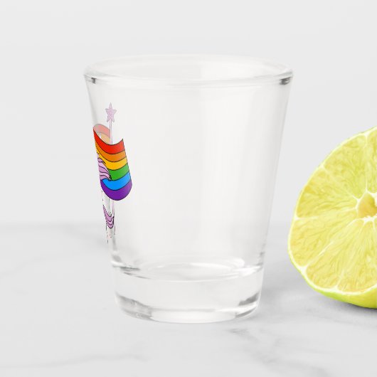 Liefde heeft geen grenzen shot glas (Rechts)