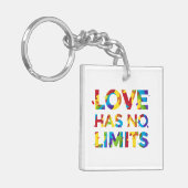 Liefde heeft geen grenzen sleutelhanger (Voorkant Links)