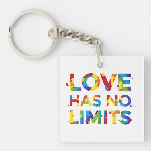 Liefde heeft geen grenzen sleutelhanger (Voorkant)