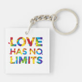 Liefde heeft geen grenzen sleutelhanger (Achterkant)