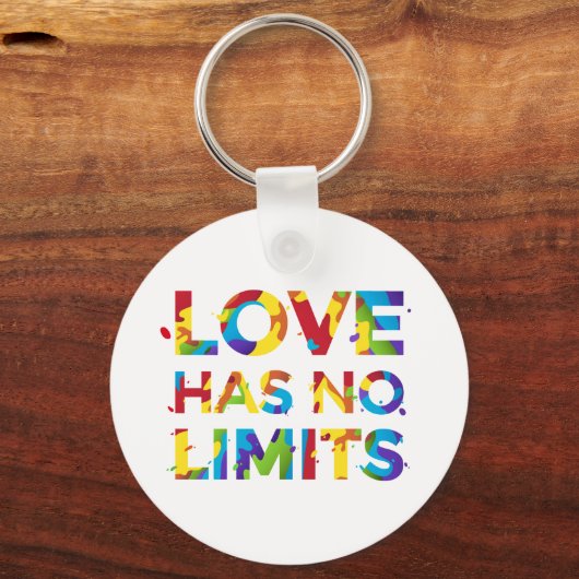 Liefde heeft geen grenzen sleutelhanger (Voorkant)
