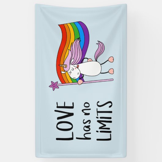 Liefde heeft geen grenzen spandoek (Verticaal)