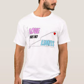 Liefde heeft geen grenzen t-shirt (Voorkant)