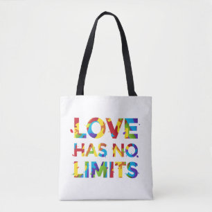 Liefde heeft geen grenzen tote bag