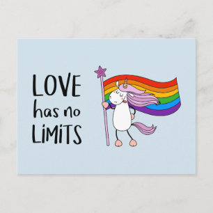 Liefde heeft geen grenzen Unicorn Briefkaart