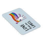 Liefde heeft geen grenzen Unicorn Magneet (Rechterzijde)