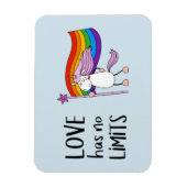 Liefde heeft geen grenzen Unicorn Magneet (Verticaal)