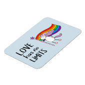 Liefde heeft geen grenzen Unicorn Magneet (Linkerzijde)