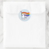 Liefde heeft geen grenzen Unicorn Ronde Sticker (Tas)