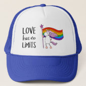 Liefde heeft geen grenzen Unicorn Trucker Pet (Voorkant)