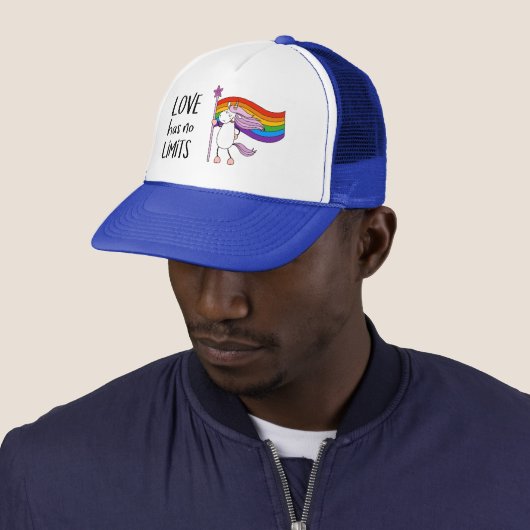Liefde heeft geen grenzen Unicorn Trucker Pet (In situ)