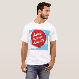 Liefde heeft geen grenzen voor ballonvaardig T-shi T-shirt