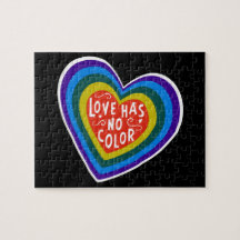 Liefde heeft geen kleuren tegen racisme/discrimina