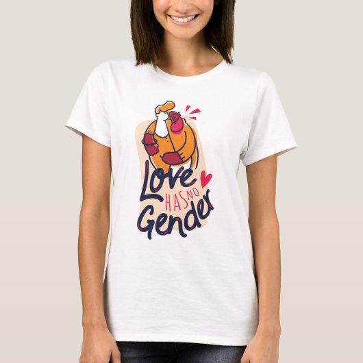 Liefde heeft geen seksespecifieke t-shirt (Voorkant)