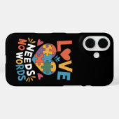Liefde heeft geen woorden Autisme bewustzijn Case-Mate iPhone Case (Achterkant (horizontaal))