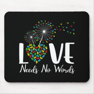 Liefde heeft geen woorden nodig Autisme Bewustheid Muismat