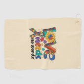 Liefde heeft geen woorden nodig - Autisme Bewustzi Golfhanddoek (Horizontaal)