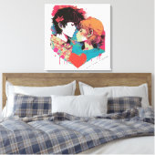 Liefde heeft geen woorden nodig canvas afdruk (Insitu (Slaapkamer))