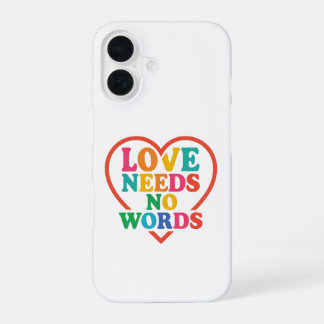 Liefde heeft geen woorden nodig | Niet-verbale kin iPhone 16 Hoesje