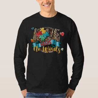 Liefde heeft geen woorden nodig western leopard au t-shirt