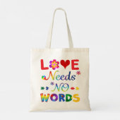 Liefde Heeft Geen Woorden Tote Bag (Achterkant)