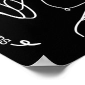 Liefde heeft geen Word ASL Autisme Bewustheid SPED Poster (Hoek)