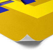 Liefde heeft geloof | mosterdgeel poster (Hoek)