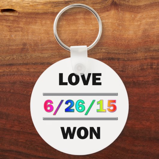 Liefde Heeft Gewonnen Sleutelhanger (Voorkant)