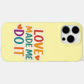 Liefde heeft me dat laten doen | Kleurrijk romanti Case-Mate iPhone Case (Achterkant (horizontaal))