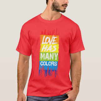 Liefde heeft vele kleuren t-shirt