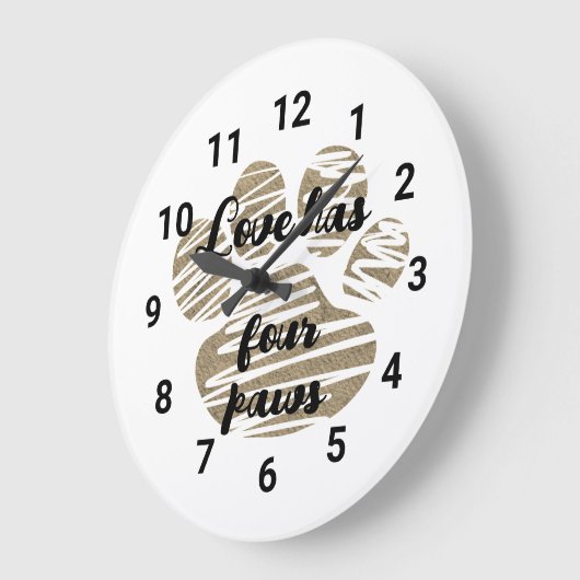 Liefde heeft vier poten Schattigee pootafdruk Grote Klok (Hoek)