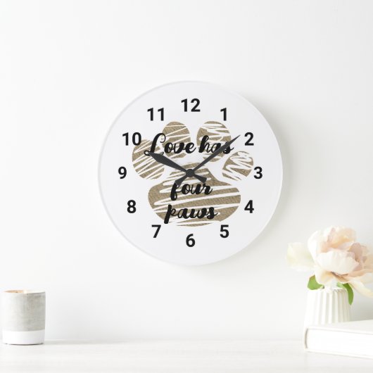 Liefde heeft vier poten Schattigee pootafdruk Grote Klok (Huis)