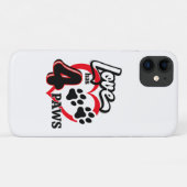 Liefde heeft vier poten telefoonhoesje Case-Mate iPhone case (Achterkant (horizontaal))