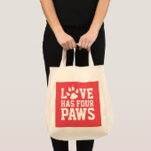 Liefde heeft vier poten tote bag (Voorkant (product))