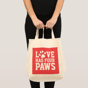 Liefde heeft vier poten tote bag