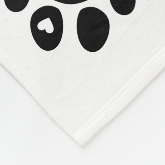 Liefde heeft vier poten voor Dierenvrienden! Fleece Deken (Hoek)