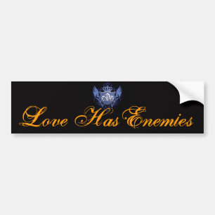 Liefde heeft vijanden - Bumpersticker