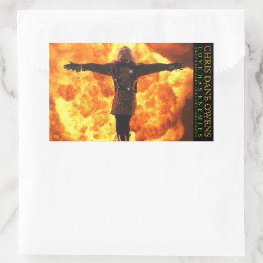 Liefde heeft vijanden - FLAME Sticker (Tas)