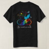 Liefde heeft wereld nodig t-shirt (Design achterkant)