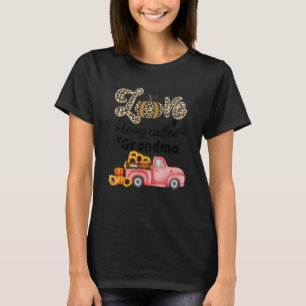Liefde heet Grandma Herfst Truck Pumkin & Sunf T-shirt