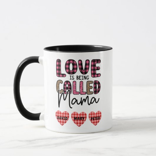 Liefde heet mama, mam Gift Mok (Links)