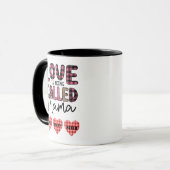 Liefde heet mama, mam Gift Mok (Voorkant links)