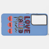 Liefde heet mama, mam Gift Samsung Galaxy Hoesje (Achterkant horizontaal)