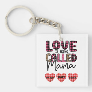 Liefde heet mama,  mam Gift Sleutelhanger